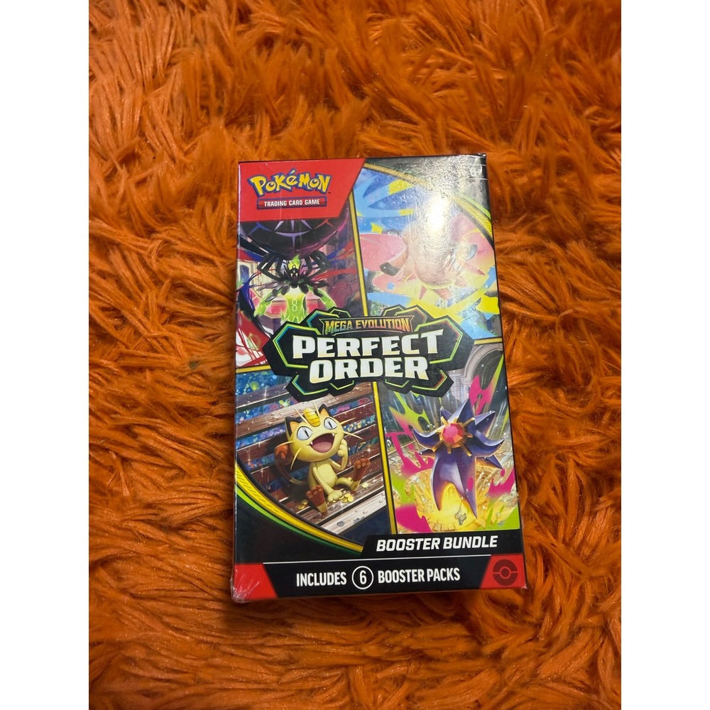 Pokemon TCG Mega Evolution Perfect Order Booster Bundle 6 Packs Factory Sealed